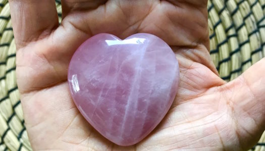 Rose Quartz: Unconditional Love Heart