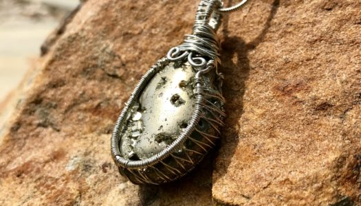 Pyrite: Protection and Prosperity Wire Wrapped Pendant
